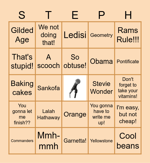 Dr. McLeod's Retirement Celebration! Bingo Card