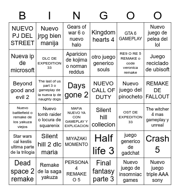 SUMMER GAME FEST Y EVENTOS Bingo Card