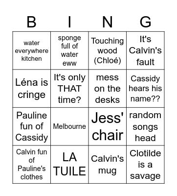 Translation & Sales Bingo Card