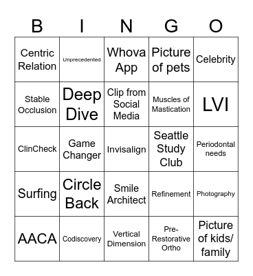 Align Bingo Card