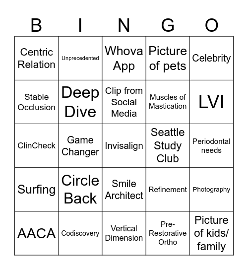 Align Bingo Card
