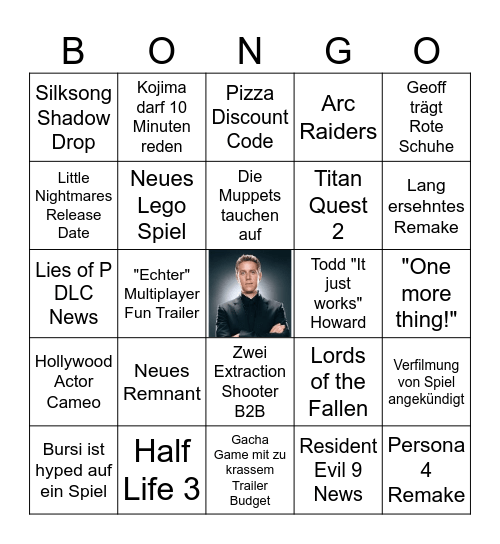 Summer Games Fest H0lly Bingo Card
