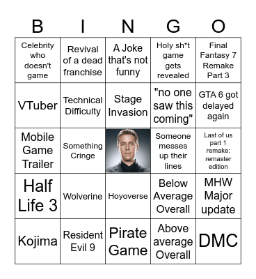 Summer Games Fest Bingo Card