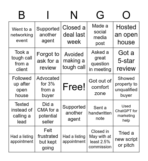 Beach Blanket Bingo Card