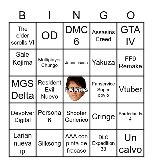 SUMMER GAME FEST 2025 Bingo Card