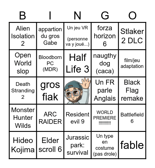 SUMMER GAME FEST Bingo Card