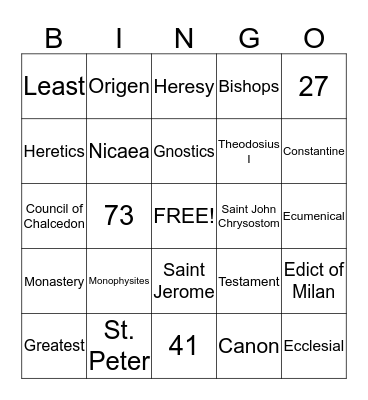 Chapter 8 Review Game Bingo Card