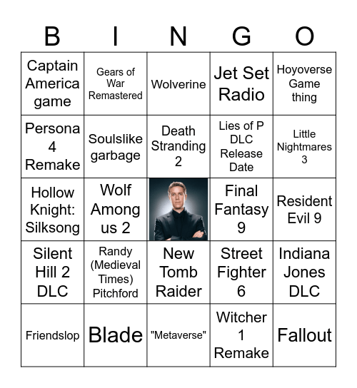 Summer Games Fest/Xbox showcase Bingo Card