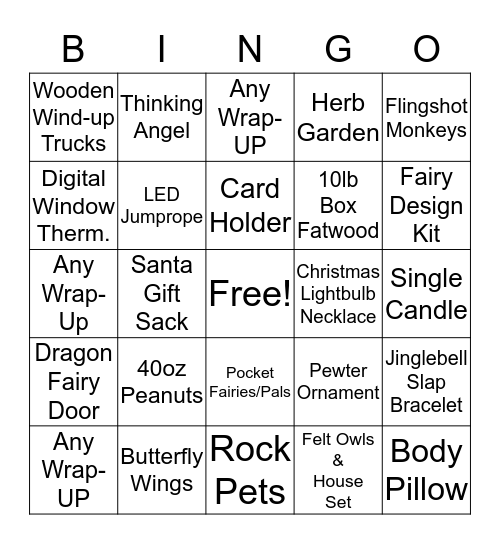 Halloween Bingo Card