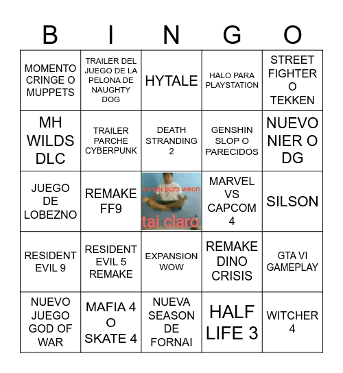 GEIM FEST 2025 Bingo Card
