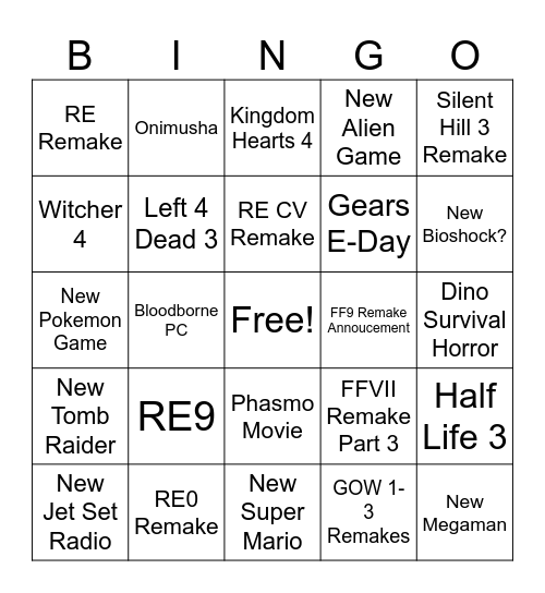 SummerFest Bingo Card