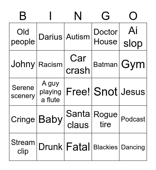 Insta-Reels Bingo Card