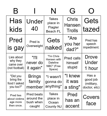 TCAP Bingo Card