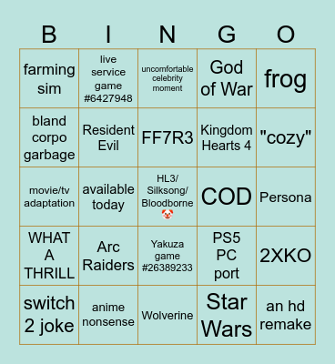 summer gay fest Bingo Card