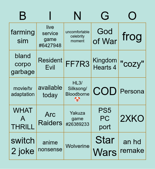 summer gay fest Bingo Card