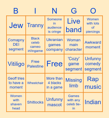Summer Game Fest 2025 Bingo Card Bingo Card
