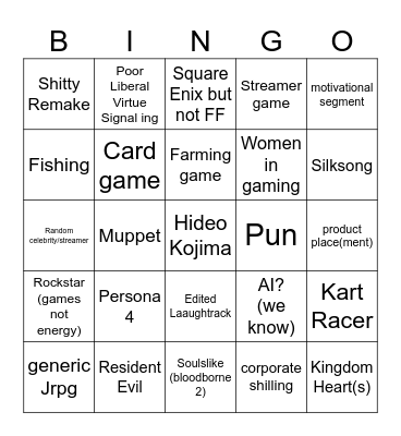 Summer gAY FEST Bingo Card