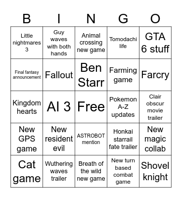 I'm gonna win Bingo Card
