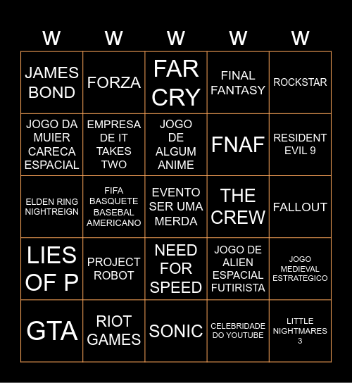 leolins livre Bingo Card