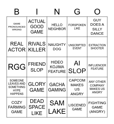 SUMMER FEST Bingo Card
