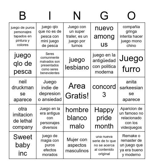 Woke-inator 3000 Bingo Card