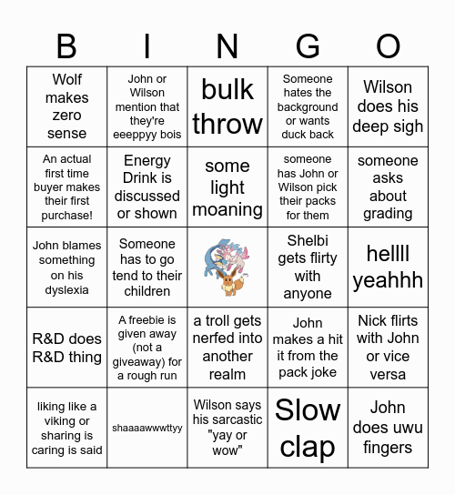 --Team Rocket Bingo Night-- Bingo Card