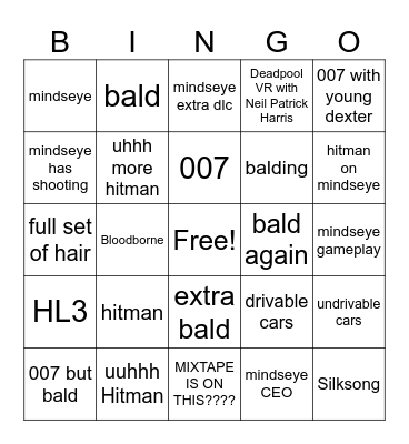 IOI Bingo Card