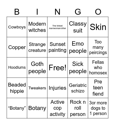 First Friday phoenix Bingo Card