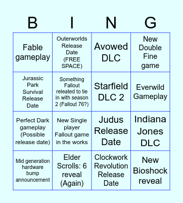 Microsoft Showcase Bingo Card