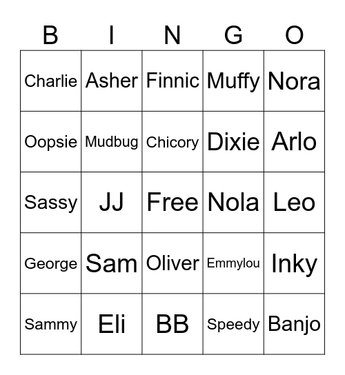 REMORSEFUL RASCALS Bingo Card