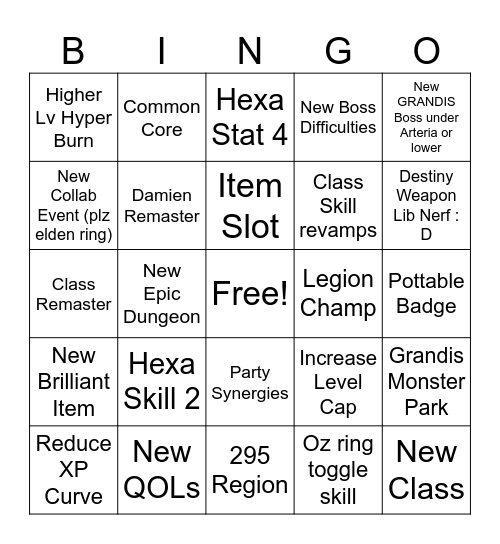 Predi Bingo Card