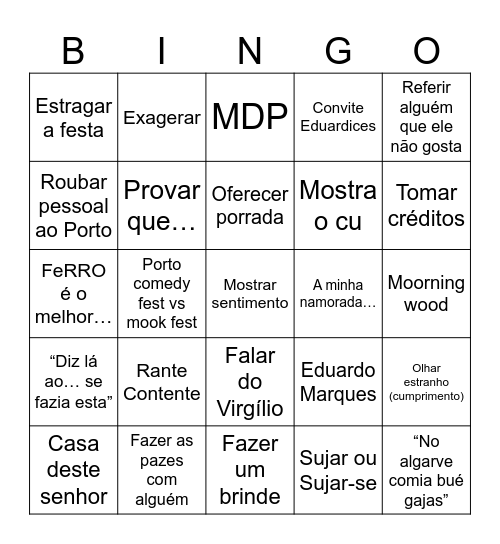Eduardo Marques Bingo Card
