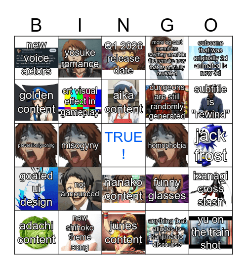 IF p4 remake trailer is real Bingo Card