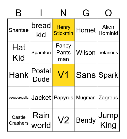 indie cross candidates Bingo Card