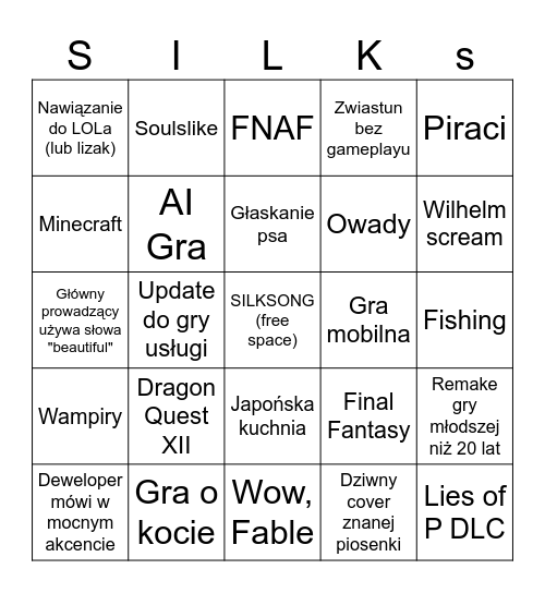 What's in the X Cube? Bingo Card