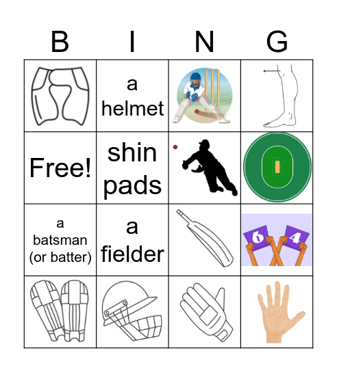 Cricket Bingo Card