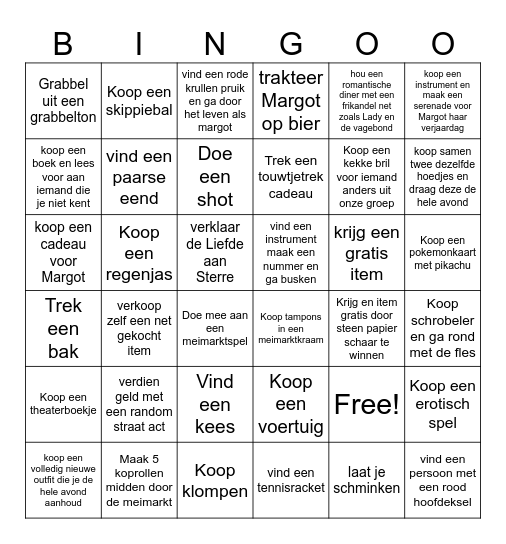 MEIMARKT MEGA BINGO MANIA Bingo Card