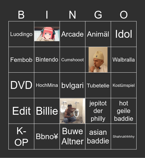 TikTok Bingo Bongo Bingo Card
