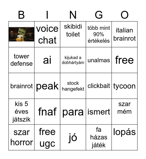 roblox Bingo Card