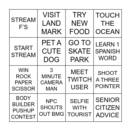 Bingo Card