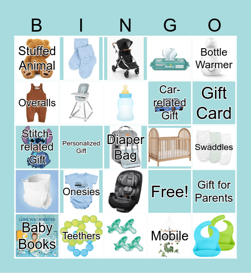 BABY SHOWER GIFTS Bingo Card