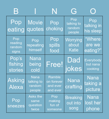 Herbert BINGO Card