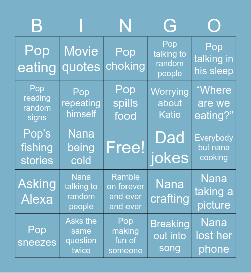 Herbert BINGO Card
