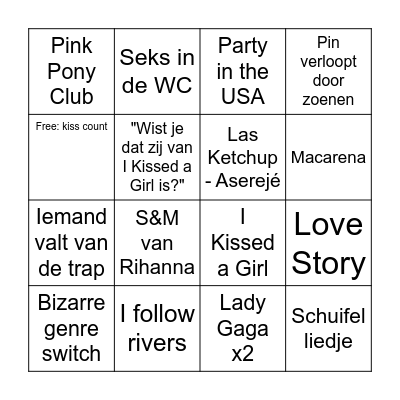 JANEY PRIDE Bingo Card