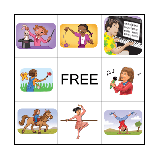 Let's Go 2 Unit 3 - Pictures Bingo Card