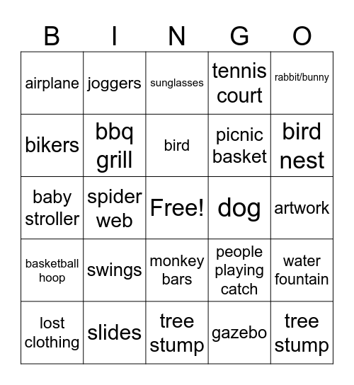 Bingo for Greenlee & Jasper Bingo Card