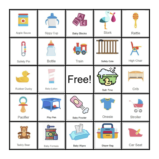 Baby Bingo Card