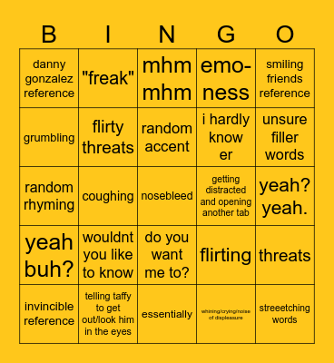 Kringo Bingo Card