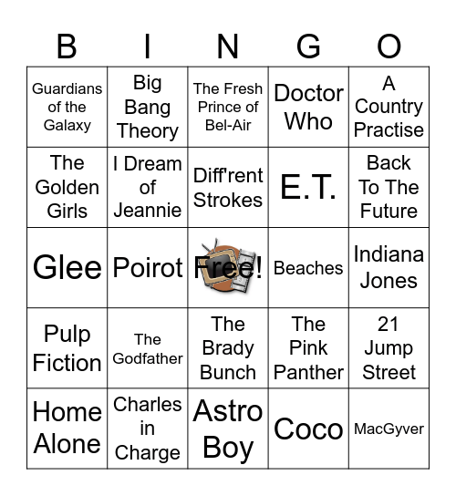 TV & Movies Bingo Card
