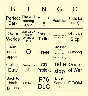 Philip Spencer :3 Bingo Card
